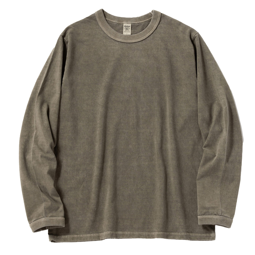 Jackman Lead-Off LS T-shirt Fade Sepia - Parasol Store