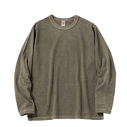 Jackman Lead-Off LS T-shirt Fade Sepia - Parasol Store