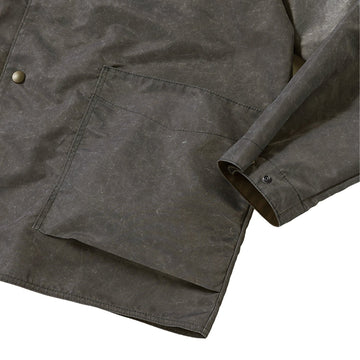 Jackman Pigment Collarless Jacket Olive - Parasol Store