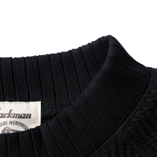 Jackman Waffle Mid-Neck Black