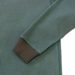 Jackman Waffle Mid-neck Ivy / Wood - Parasol Store