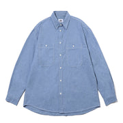 Kappy 2 Pocket Denim Shirt Light Blue - Parasol Store