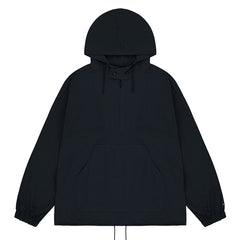 Kappy Button Hoodie Anorak Deep Navy - Parasol Store