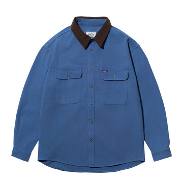 Kappy Canvas Work Shirt Jacket Blue