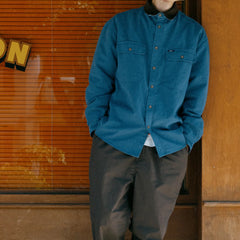 Kappy Canvas Work Shirt Jacket Blue