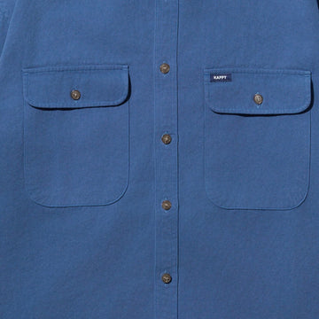 Kappy Canvas Work Shirt Jacket Blue