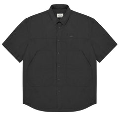 Kappy Cotton Snap Half Shirt Charcoal