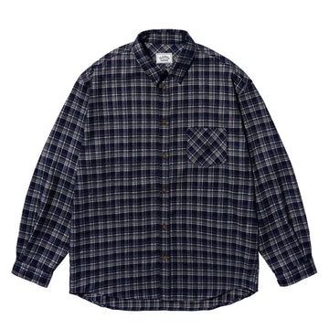 Kappy Flannel Check Shirt Navy