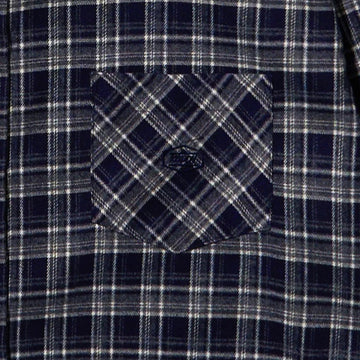 Kappy Flannel Check Shirt Navy