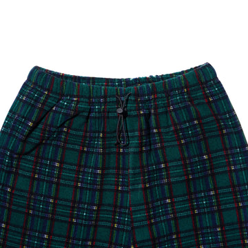 Kappy Fleece Check String Pants Green
