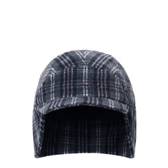 Kappy Fleece Check Trooper Hat Black