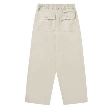 Kappy Heavy Cotton Fatigue Pants Cream - Parasol Store