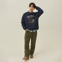 Kappy Kappy Bear Fluff Sweat Shirt Navy - Parasol Store