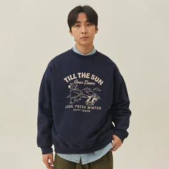 Kappy Kappy Bear Fluff Sweat Shirt Navy - Parasol Store