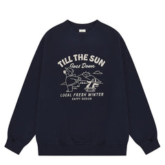 Kappy Kappy Bear Fluff Sweat Shirt Navy - Parasol Store