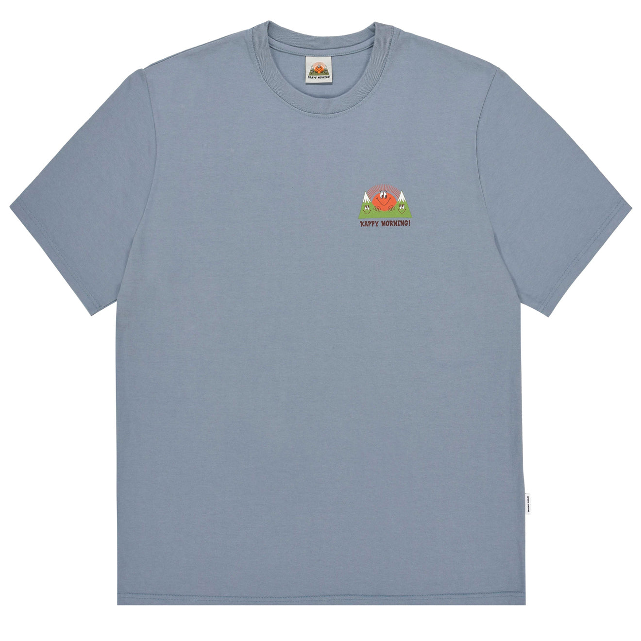 Kappy Kappy Morning Half T-Shirt Toru Fukuda Edition Dusty Blue