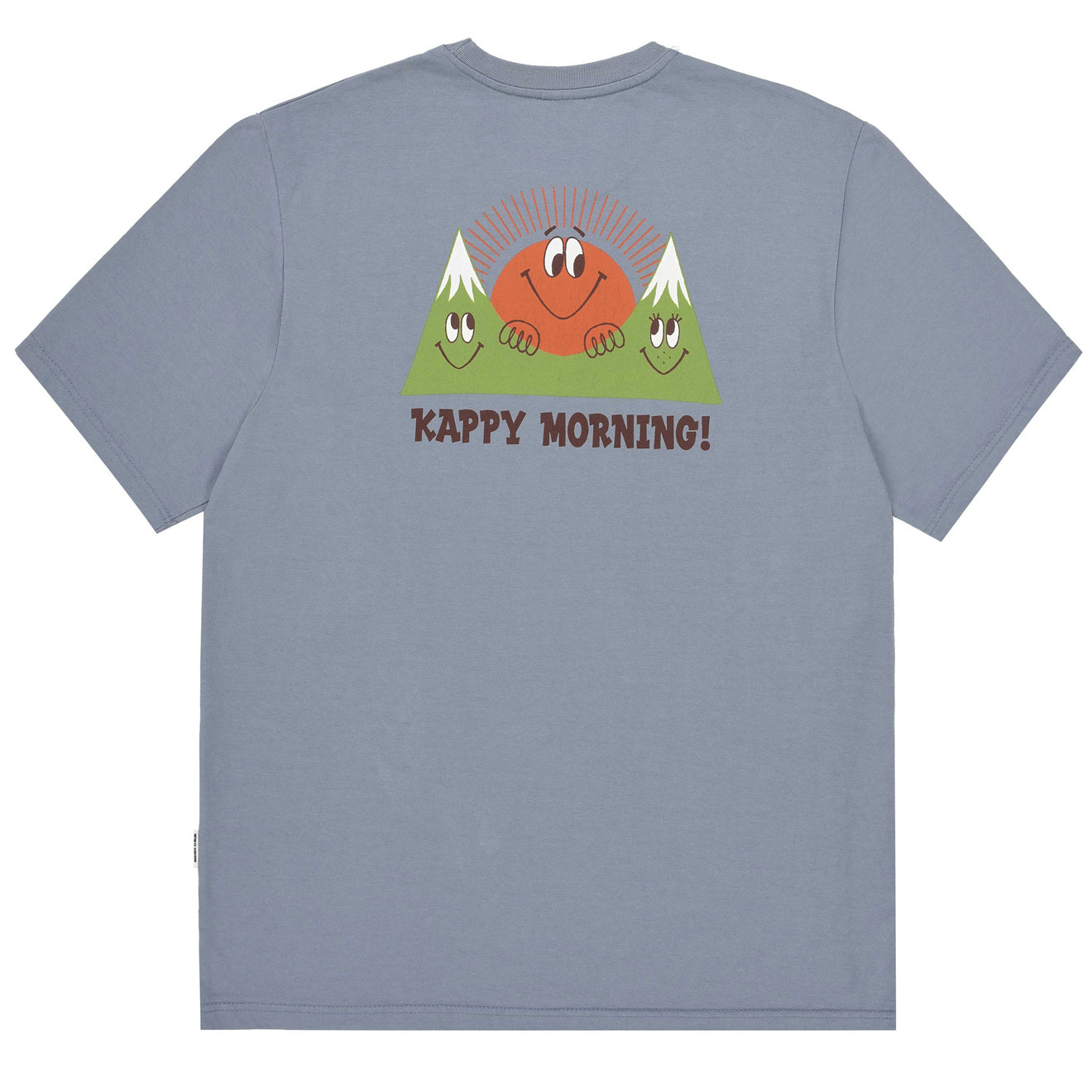 Kappy Kappy Morning Half T-Shirt Toru Fukuda Edition Dusty Blue