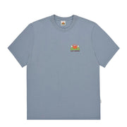 Kappy Kappy Morning Half T-Shirt Toru Fukuda Edition Dusty Blue - Parasol Store