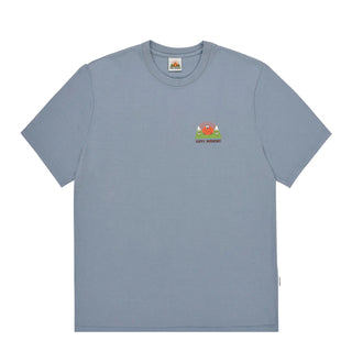 Kappy Kappy Morning Half T-Shirt Toru Fukuda Edition Dusty Blue - Parasol Store