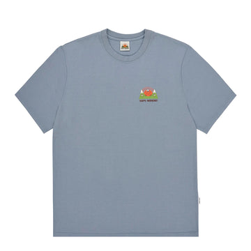 Kappy Kappy Morning Half T-Shirt Toru Fukuda Edition Dusty Blue - Parasol Store