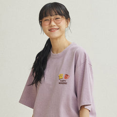 Kappy Kappy Morning Half T-Shirt Toru Fukuda Edition Lilac - Parasol Store
