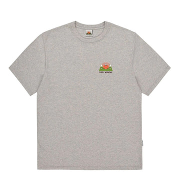 Kappy Kappy Morning Half T-Shirt Toru Fukuda Edition Melange Gray - Parasol Store
