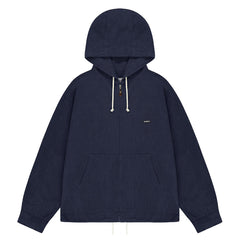 Kappy 
Kation Cotton Hoodie Jacket
 Navy - Parasol Store