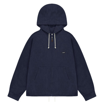 Kappy 
Kation Cotton Hoodie Jacket
 Navy - Parasol Store