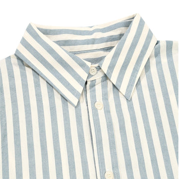 Kappy Melange Stripe Shirt Sky Blue - Parasol Store