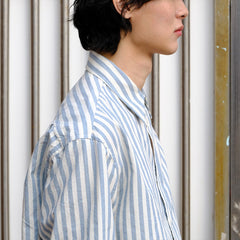Kappy Melange Stripe Shirt Sky Blue - Parasol Store