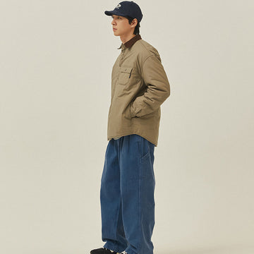 Kappy Padding Shirt Jacket Beige - Parasol Store