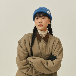 Kappy Padding Shirt Jacket Beige - Parasol Store