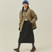 Kappy Padding Shirt Jacket Beige - Parasol Store