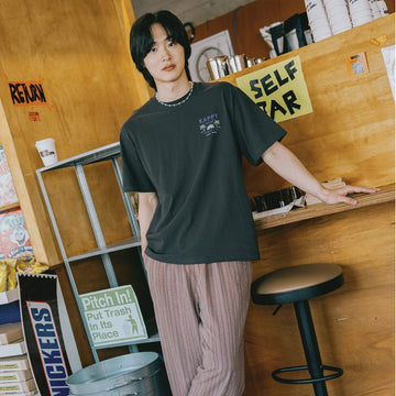 Kappy Palm Coast Half T-Shirt Charcoal - Parasol Store