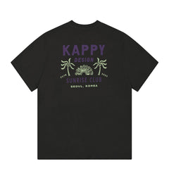 Kappy Palm Coast Half T-Shirt Charcoal - Parasol Store