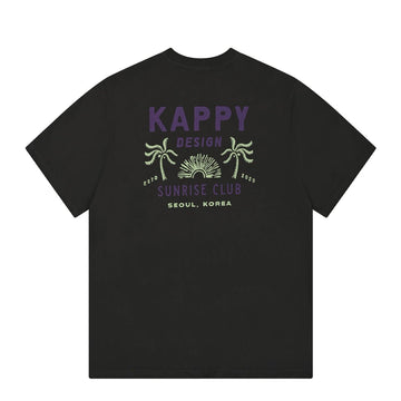 Kappy Palm Coast Half T-Shirt Charcoal - Parasol Store