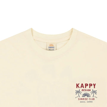 Kappy Palm Coast Half T-Shirt Cream - Parasol Store
