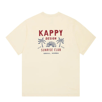 Kappy Palm Coast Half T-Shirt Cream - Parasol Store