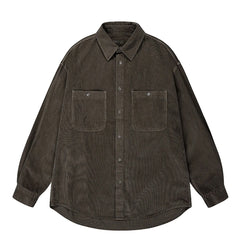 Kappy Pigment Corduroy Shirt Brown - Parasol Store