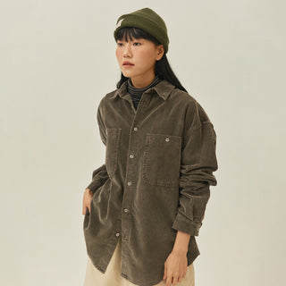 Kappy Pigment Corduroy Shirt Brown