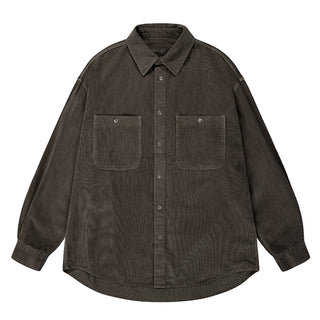 Kappy Pigment Corduroy Shirt Brown