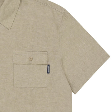 Kappy Pigment Henley Neck Half Shirt Beige - Parasol Store