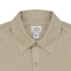 Kappy Pigment Henley Neck Half Shirt Beige - Parasol Store
