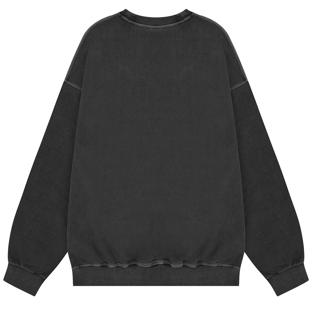 Kappy Pigment Sweat Shirt Dark Gray - Parasol Store