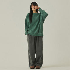 Kappy Pigment Sweat Shirt Deep Green - Parasol Store
