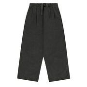 Kappy Pigment Two Tuck Wide Pants Charcoal - Parasol Store