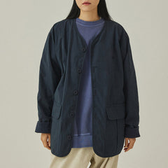 Kappy Reversible Utility Round Jacket Navy - Parasol Store