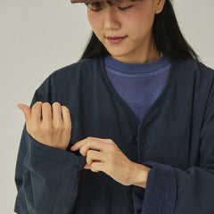 Kappy Reversible Utility Round Jacket Navy - Parasol Store