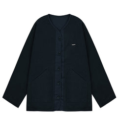 Kappy Reversible Utility Round Jacket Navy - Parasol Store