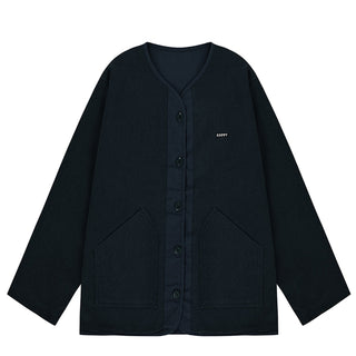 Kappy Reversible Utility Round Jacket Navy